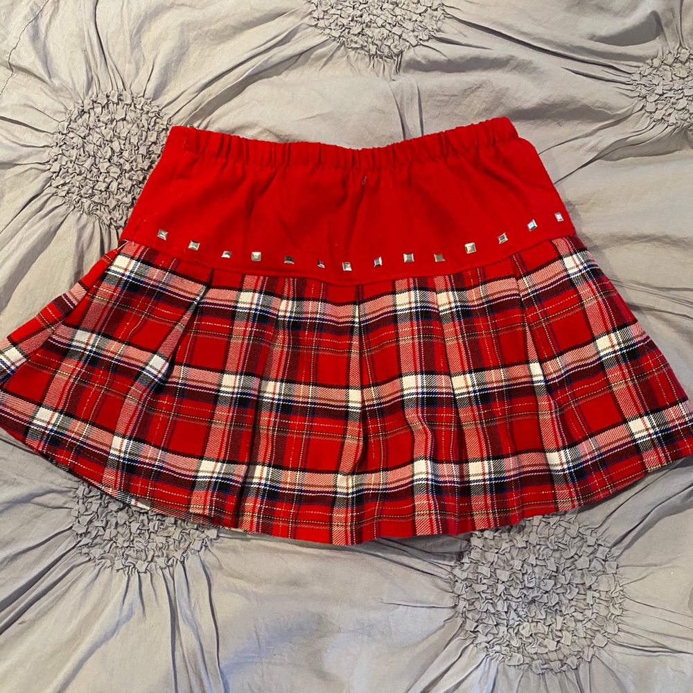 Justice plaid skirt